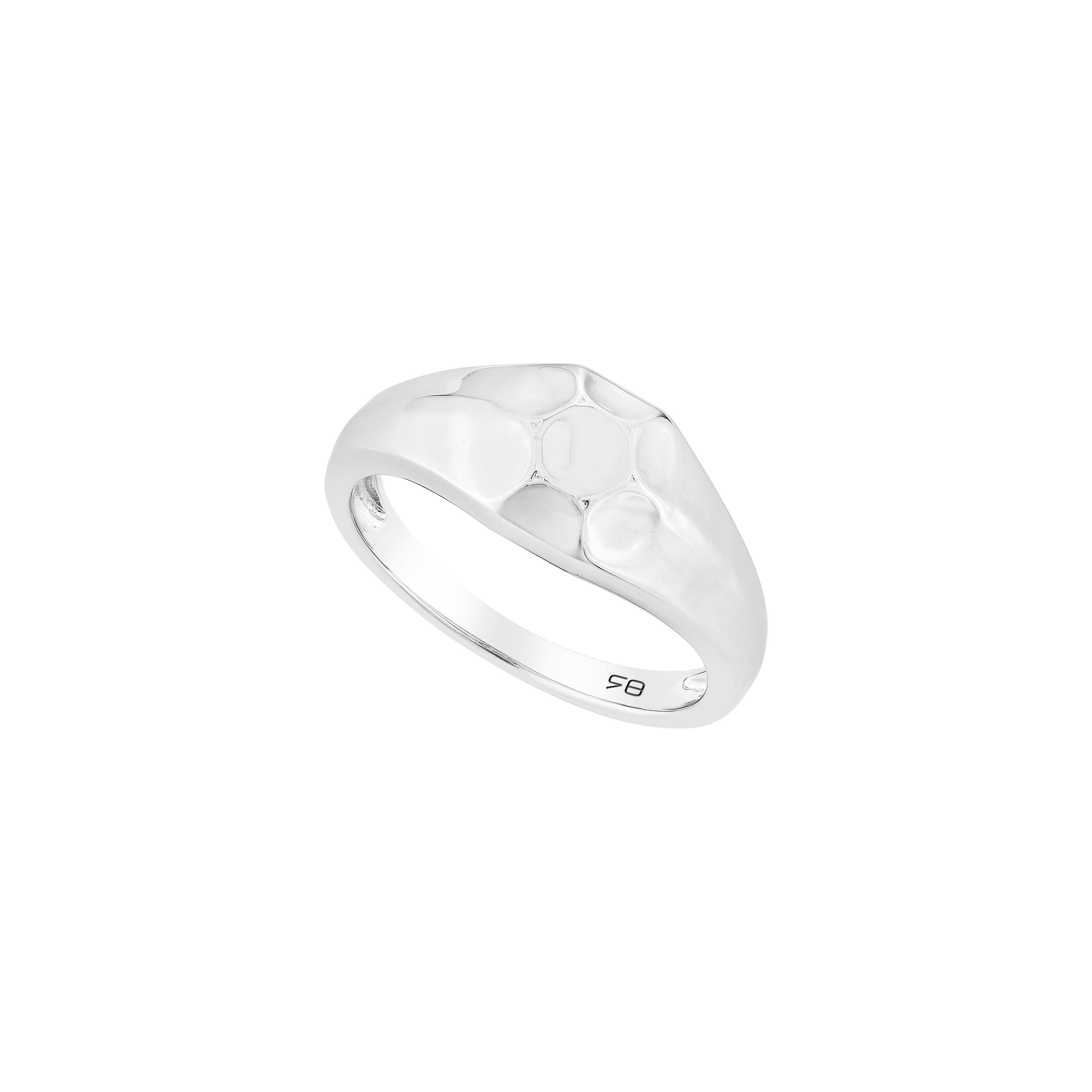 Taille mixte Priyashi Nahata Bague fantaisie en métal uni en or blanc 18 carats. en vente