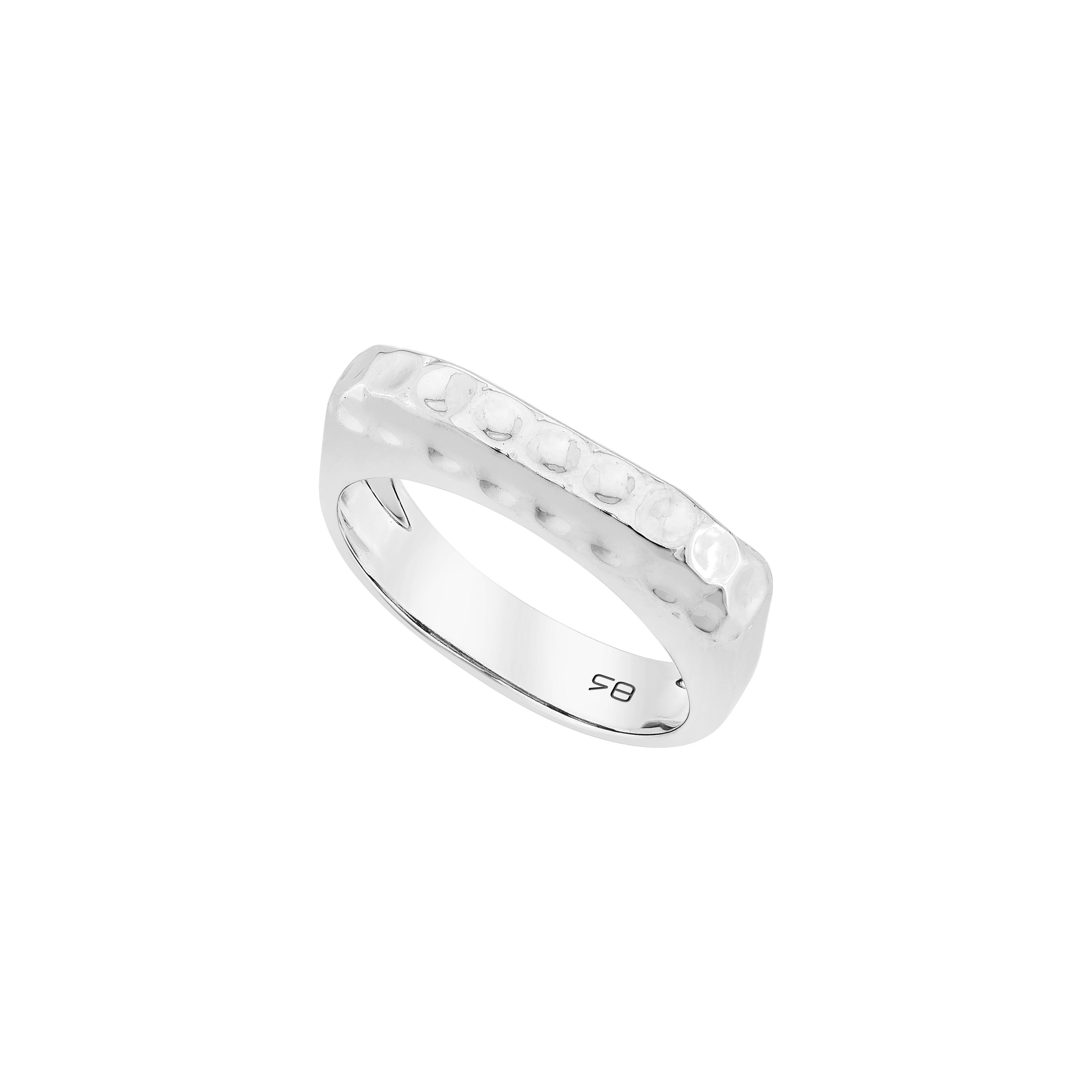 Taille mixte Priyashi Nahata Bague fantaisie en métal uni en or blanc 18 carats. en vente