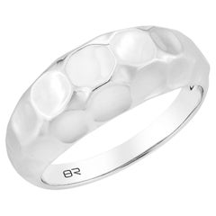 Priyashi Nahata Plain Metal Fancy Ring in 18Karat White Gold.