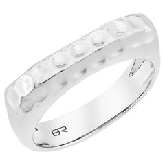 Priyashi Nahata Plain Metal Fancy Ring in 18Karat White Gold.