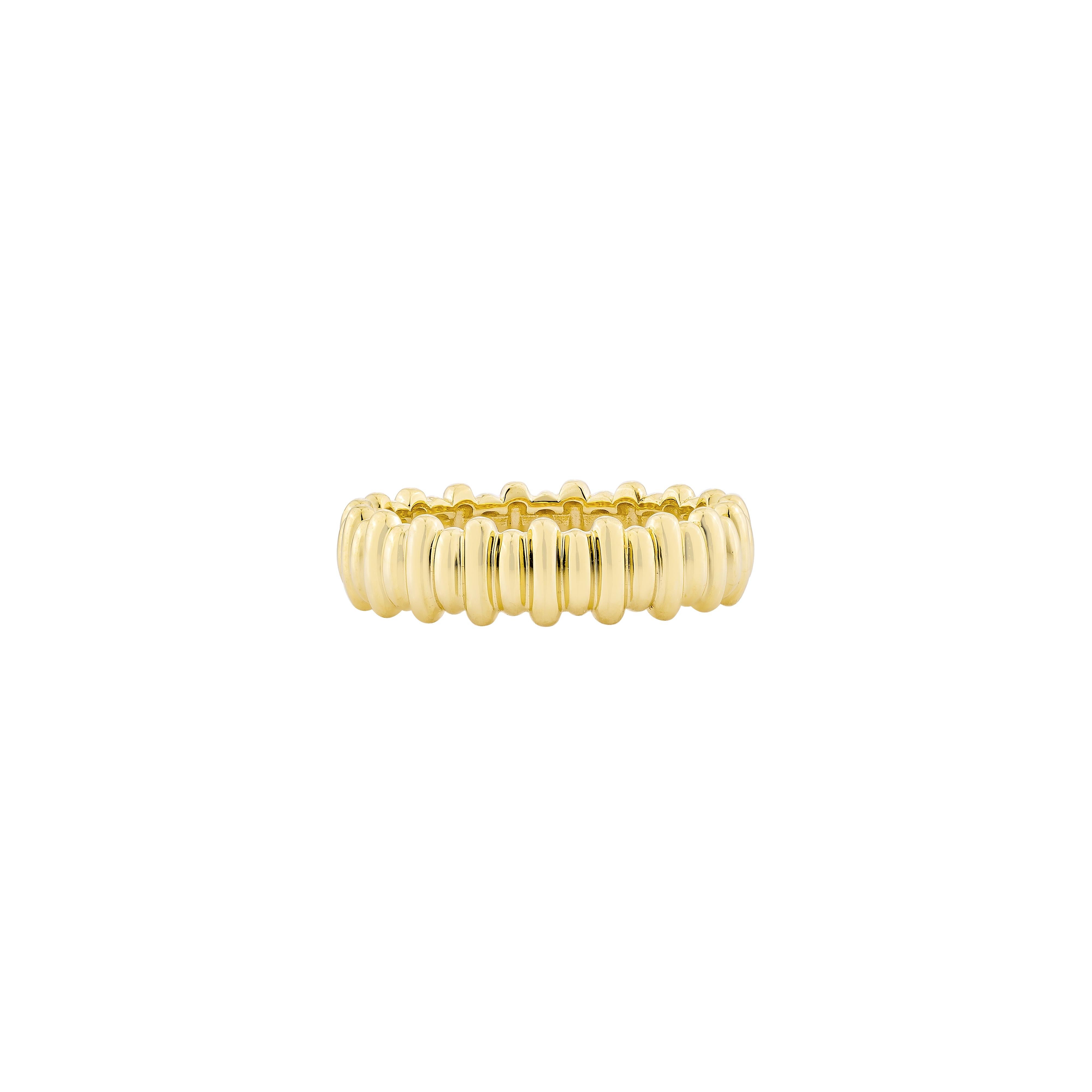 Contemporain Priyashi Nahata Plain Metal Fancy Ring en or jaune 18 carats. en vente