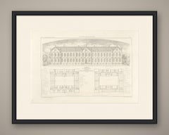 Prize-Winning Orphanage Design, Dutch Architecture Print, Leliman, 1865-1866