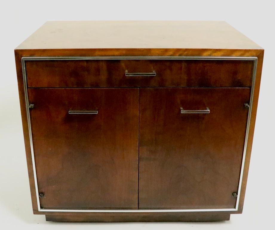 Veneer Pair of John Stuart Nightstands after Milo Baughman