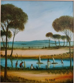 Pro Hart -- Sailboats