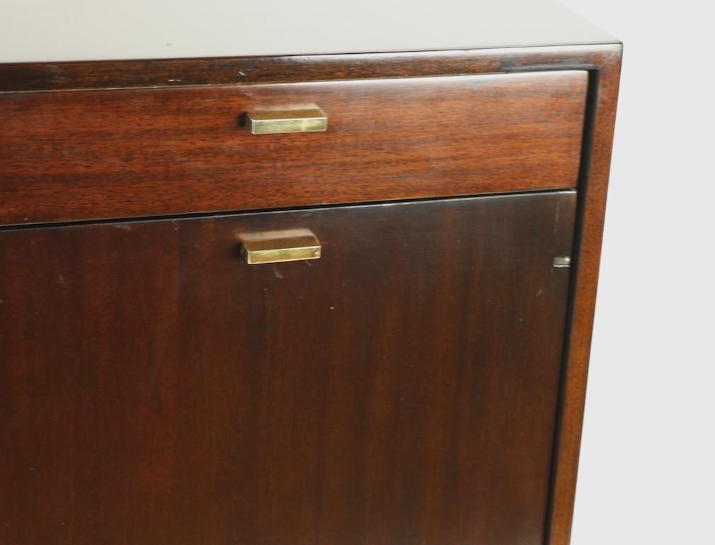 Probber Credenza in Espresso Mahogany with Brass Pulls 1