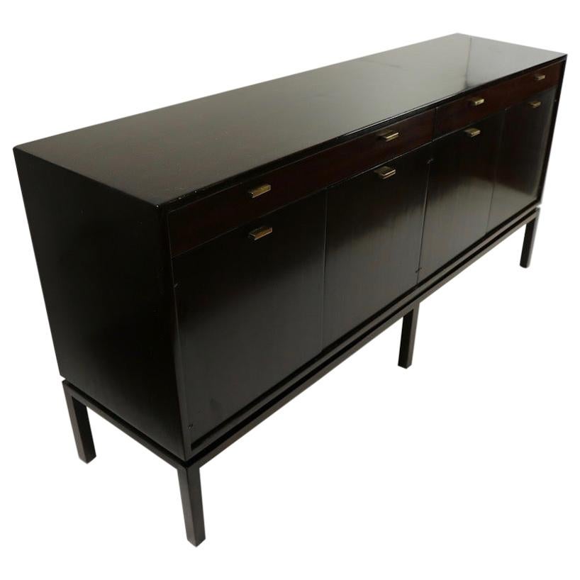 Probber Credenza in Espresso Mahogany with Brass Pulls