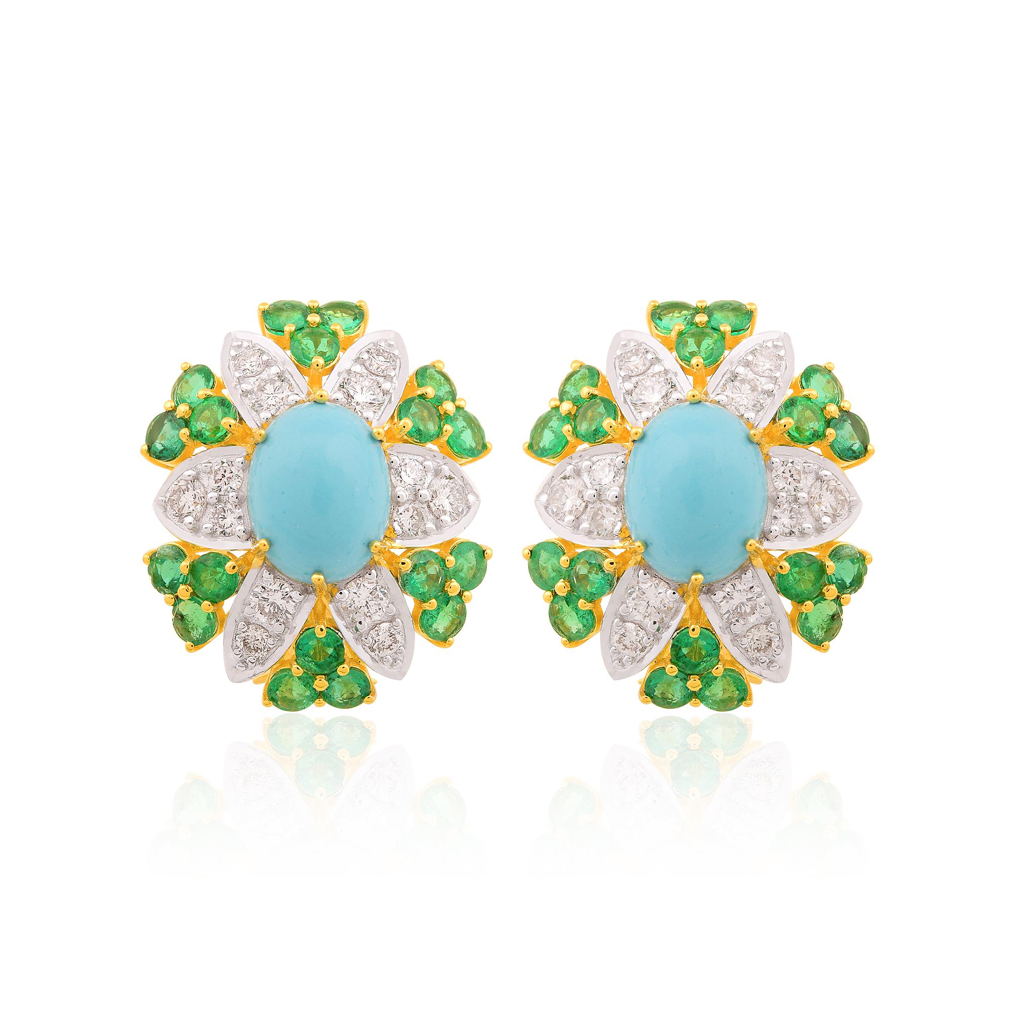 Codice articolo:- See-1691A
Peso lordo :- 10.00 gm
Oro giallo massiccio 18k Peso :- 8,67 gm
Peso del diamante naturale :- 1,12 ct.  (DIAMANTE DI PUREZZA MEDIA SI1-SI2 E COLORE H-I)
Peso della pietra :- 5,51 ct.
Dimensioni dell'orecchino: 22x19 mm