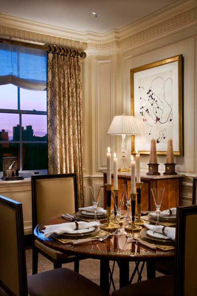  Art Deco Apartment Dining Room. Fifth Avenue Finesse by Cullman & Kravis Inc..