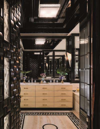 Art Deco Apartment Bathroom. Penthouse New York City by Juan Montoya Design.