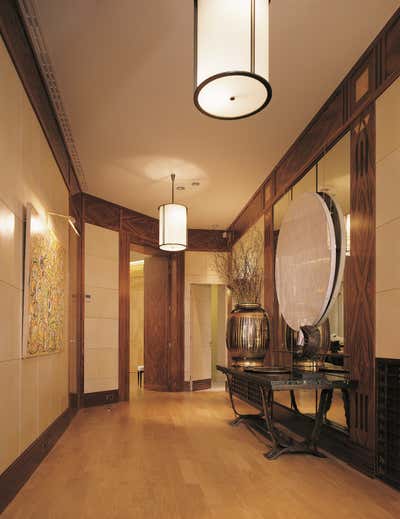  Art Deco Apartment Entry and Hall. Pied a terre in Paris by Juan Montoya Design.