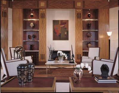 Art Deco Apartment Living Room. Pied a terre in Paris by Juan Montoya Design.