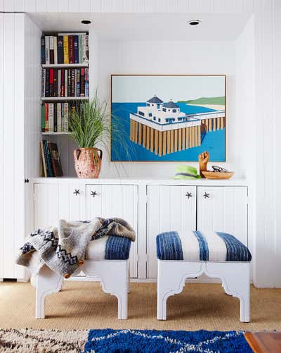 Beach Style Beach House Living Room. Malibu by Nathan Turner Inc.
