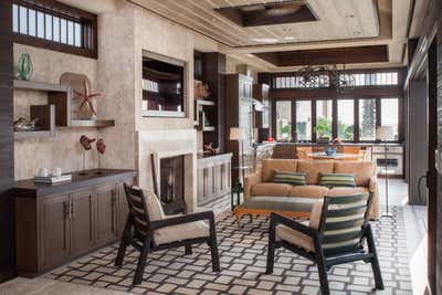 Coastal Beach House Living Room. Seaside Luxe by Harte Brownlee & Associates.