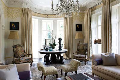  Bohemian Family Home Living Room. Townhouse in London by Robert Couturier, Inc..
