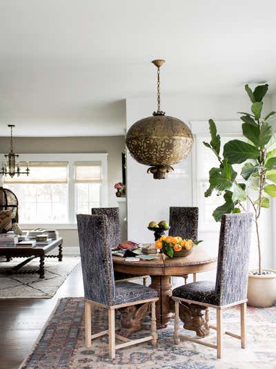  Bohemian Family Home Dining Room. Miracle Mile Cottage by Kishani Perera Inc..