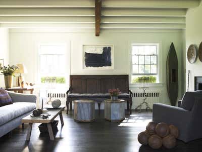  Coastal Country House Living Room. Bridgehampton by Huniford Design Studio.