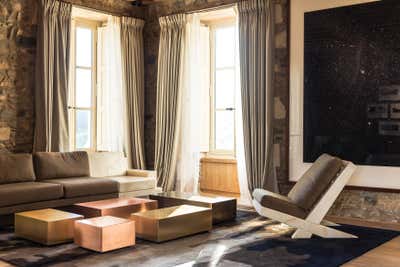  Hotel Living Room. Domaine des Etangs by Isabelle Stanislas Architecture.