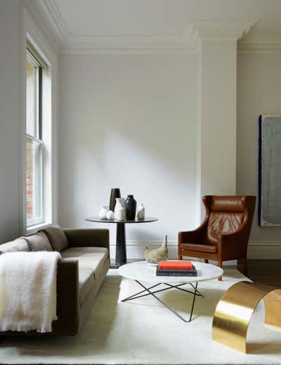 Contemporary Living Room. Greenwich Village Townhouse by ASH NYC.
