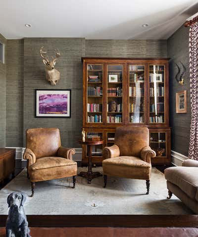  Contemporary Family Home Office and Study. Harlem New York Townhouse by Sheila Bridges Design, Inc.