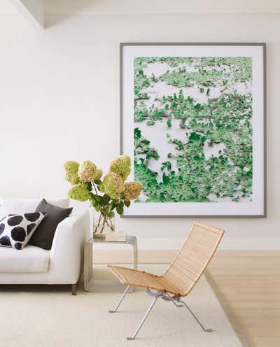 Contemporary Living Room. Hamptons Glass House by Timothy Whealon Inc..