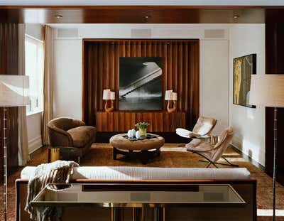  Contemporary Apartment Living Room. NYC Residence by Fox-Nahem Associates.