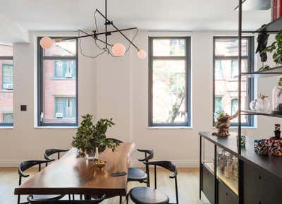 Contemporary Dining Room. Chelsea Apartment by Workstead.