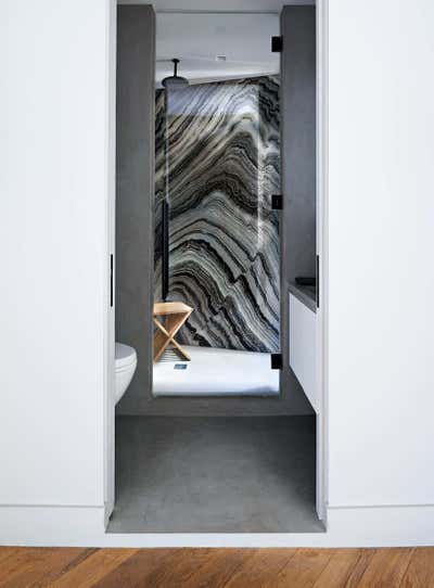 Contemporary Apartment Bathroom. West Village Apartment by ASH NYC.
