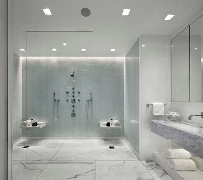 Contemporary Apartment Bathroom. Time Warner by Jennifer Post Design, Inc.