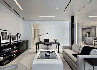 Contemporary Apartment Office and Study. Time Warner by Jennifer Post Design, Inc.