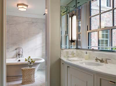 Traditional Apartment Bathroom. 18 Gramercy Park Model Apartment by Robert A.M. Stern Architects.