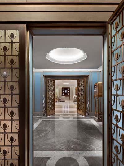  Retail Lobby and Reception. Tiffany Mezzanine Salon by Robert A.M. Stern Architects.