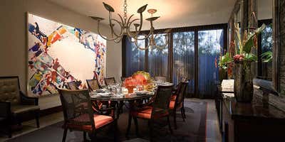  Transitional Vacation Home Dining Room. Desert Vogue by Harte Brownlee & Associates.