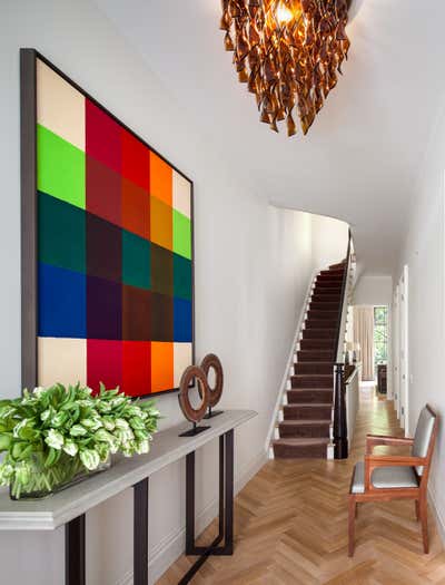  Contemporary Family Home Entry and Hall. Village Townhouse by Shawn Henderson Interior Design.