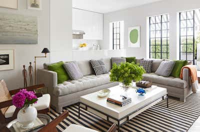  Transitional Apartment Living Room. Gramercy Park Penthouse by Timothy Whealon Inc..