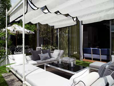  Contemporary Apartment Patio and Deck. Sky Residence, The Ritz-Carlton Residences, MahaNakhon by David Collins Studio.