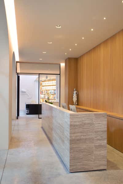 Contemporary Lobby and Reception. Patinoire Royale by Pierre Yovanovitch Architecture d'Intérieur.