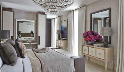 Contemporary Bachelor Pad Bedroom. Penthouse North, Knightsbridge by Helen Green Design (Allect Design Group).