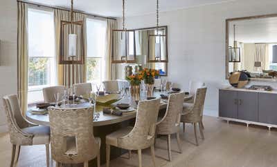  Contemporary Family Home Dining Room. Penthouse South, Knightsbridge by Helen Green Design (Allect Design Group).