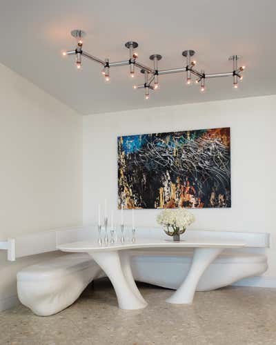  Contemporary Apartment Dining Room. Miami Apartment by Fox-Nahem Associates.
