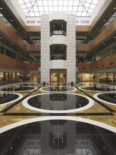 Contemporary Lobby and Reception. International Design Center by Juan Montoya Design.