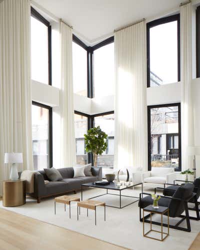 Contemporary Living Room. Highline Duplex by ASH NYC.
