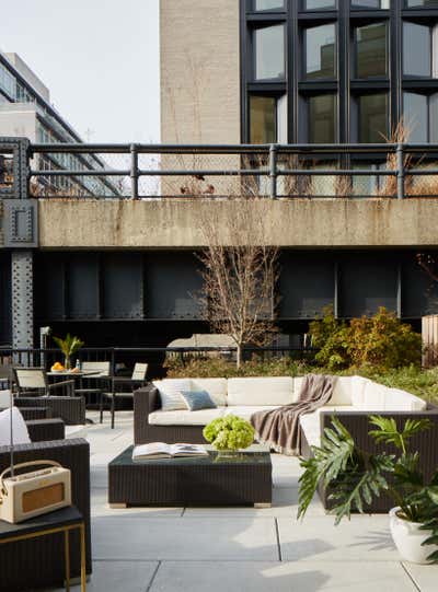 Contemporary Patio and Deck. Highline Duplex by ASH NYC.