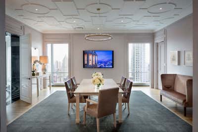  Contemporary Apartment Dining Room. 30 Park Place Sales Gallery by Robert A.M. Stern Architects.
