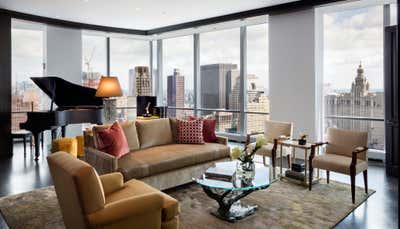  Contemporary Apartment Living Room. 30 Park Place Sales Gallery by Robert A.M. Stern Architects.