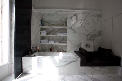  Contemporary Apartment Bathroom. A View Over the Louvre by Isabelle Stanislas Architecture.