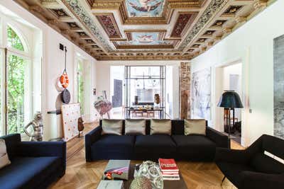  Apartment Living Room. Baron Haussmann by Isabelle Stanislas Architecture.