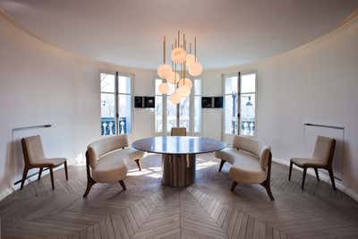  Contemporary Apartment Dining Room. Rue le Nôtre by Isabelle Stanislas Architecture.