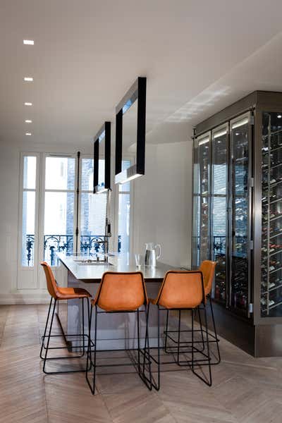  Contemporary Apartment Kitchen. Rue le Nôtre by Isabelle Stanislas Architecture.