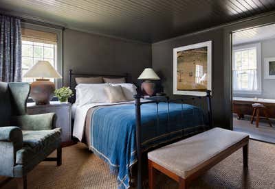  Mid-Century Modern Country House Bedroom. Upstate Colonial by Shawn Henderson Interior Design.