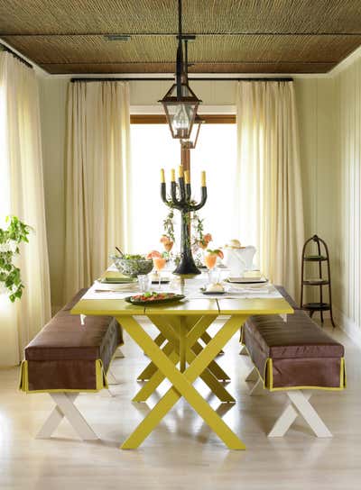  Country Vacation Home Dining Room. Lake Cottage by Kathryn Scott Design Studio.